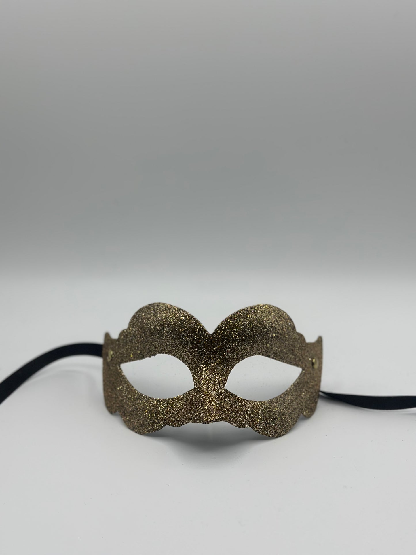 Gouden masker glitter - Gemaskerd bal masker goud