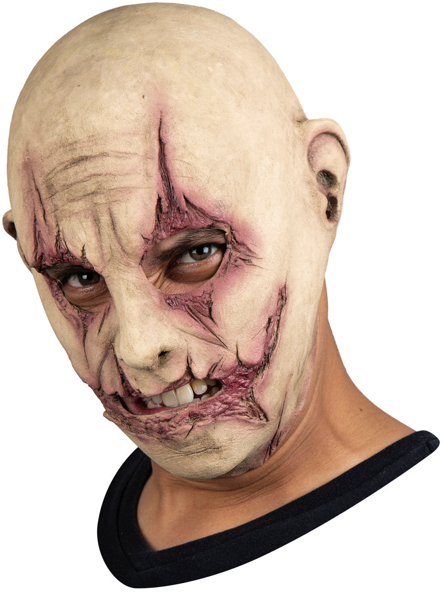 Masque d'horreur lacéré – Masque intégral en latex pour Halloween