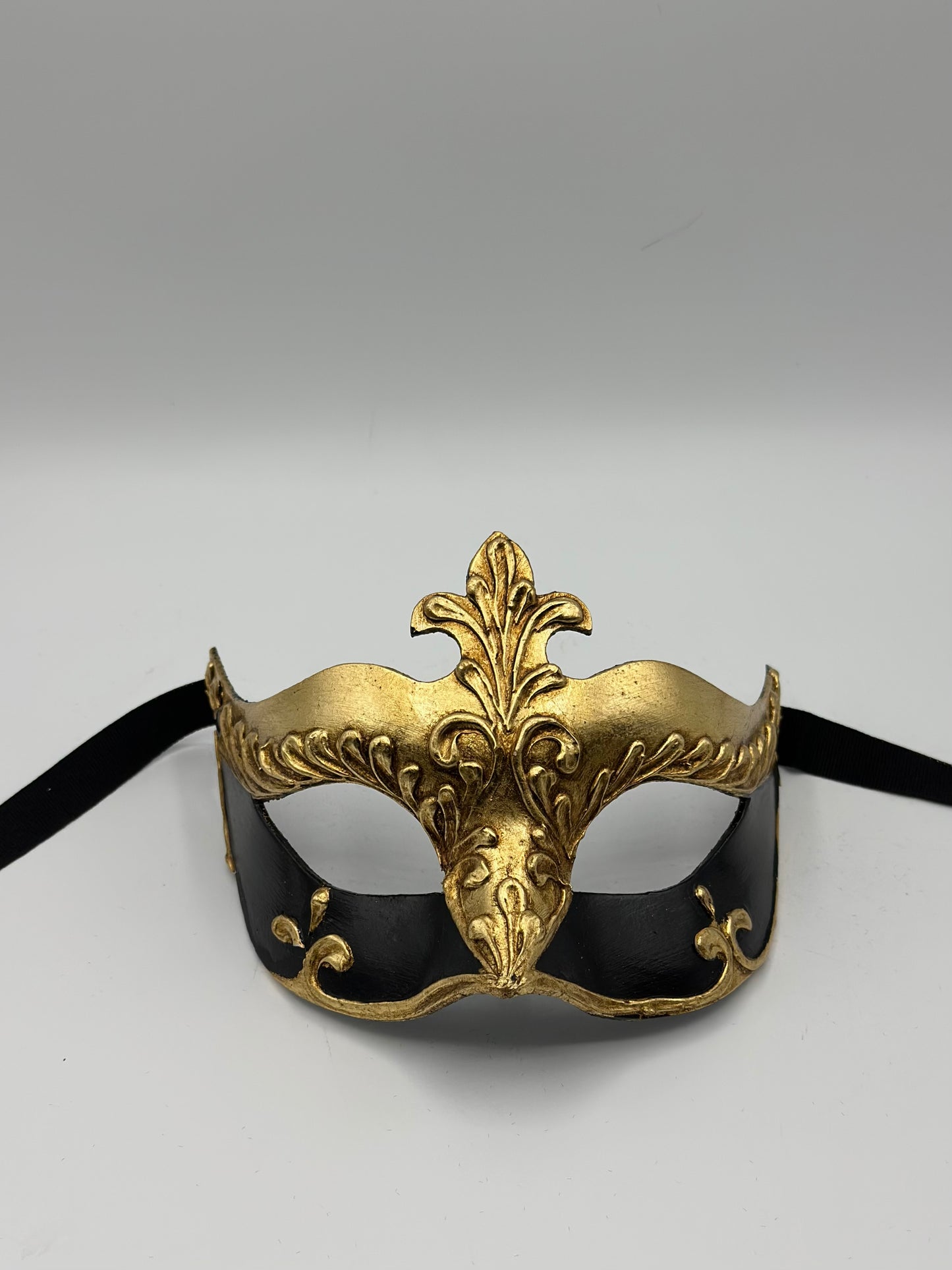 Barok Venetiaans Koppelmasker – Goud & Zwart