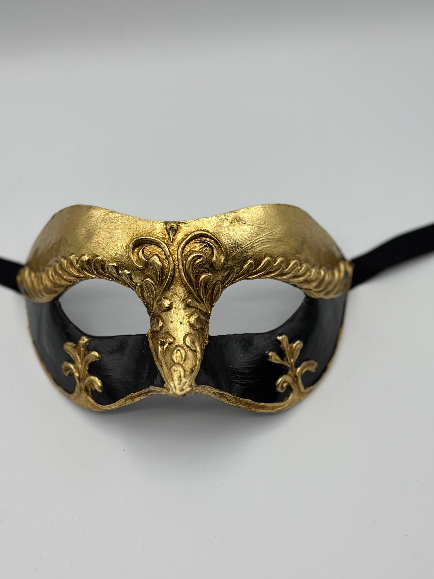 Barok Venetiaans Koppelmasker – Goud & Zwart
