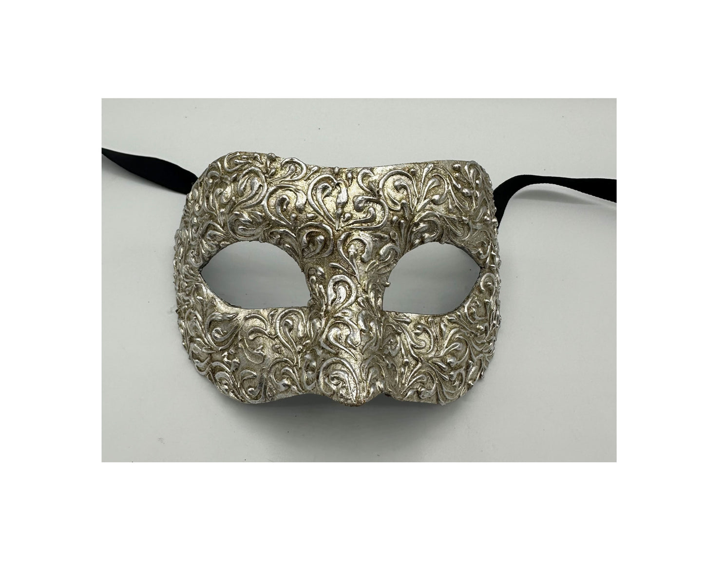 Luxus Colombina Maske in Silber - Maskenmaske