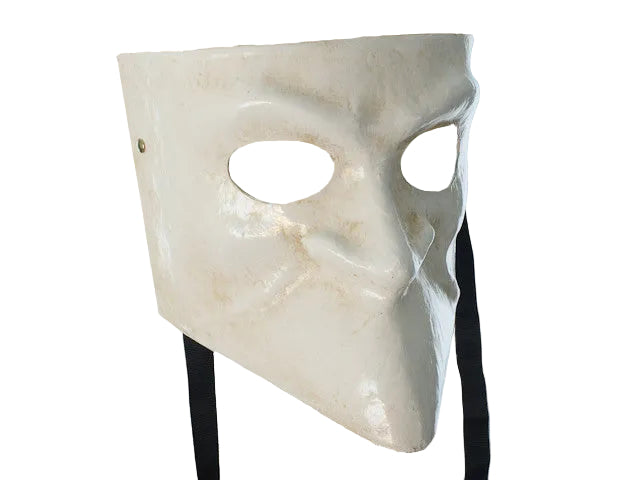 White Casanova mask, white bauta mask