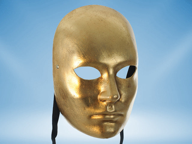 Goldene Vollgesichtsmaske