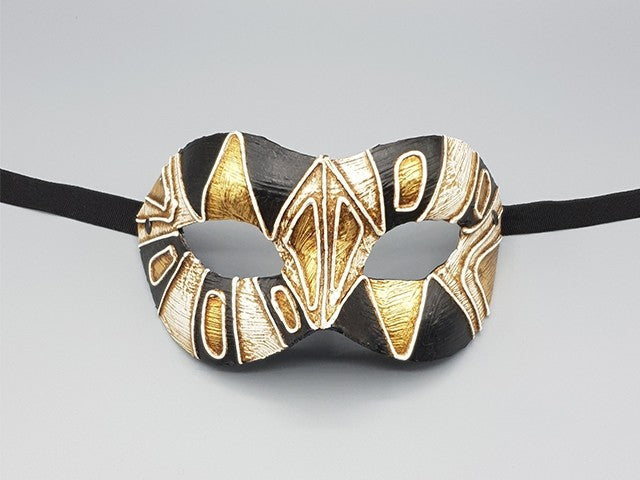 Art -Deco -Maske in Schwarz und Gold