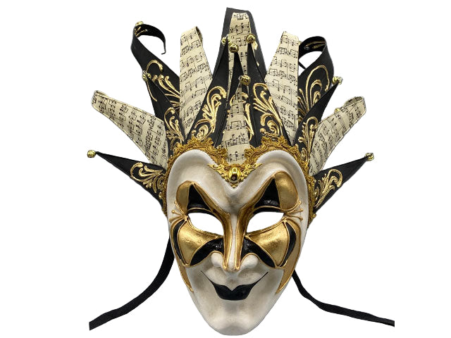 Gold joker mask , joker mask in black and gold