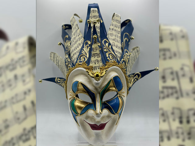 Blue joker mask,
