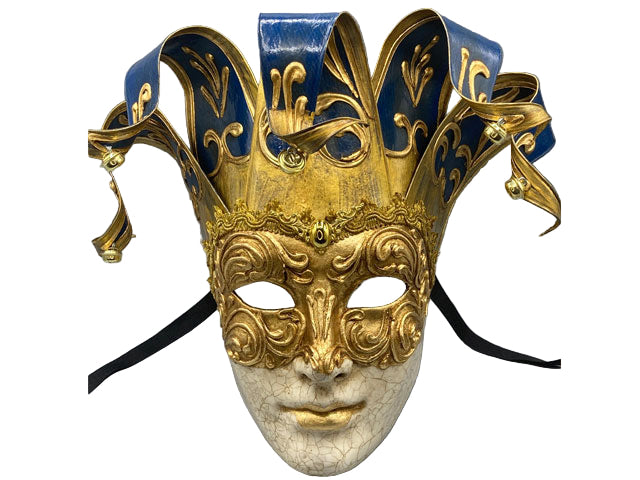 Venetian mask men blue