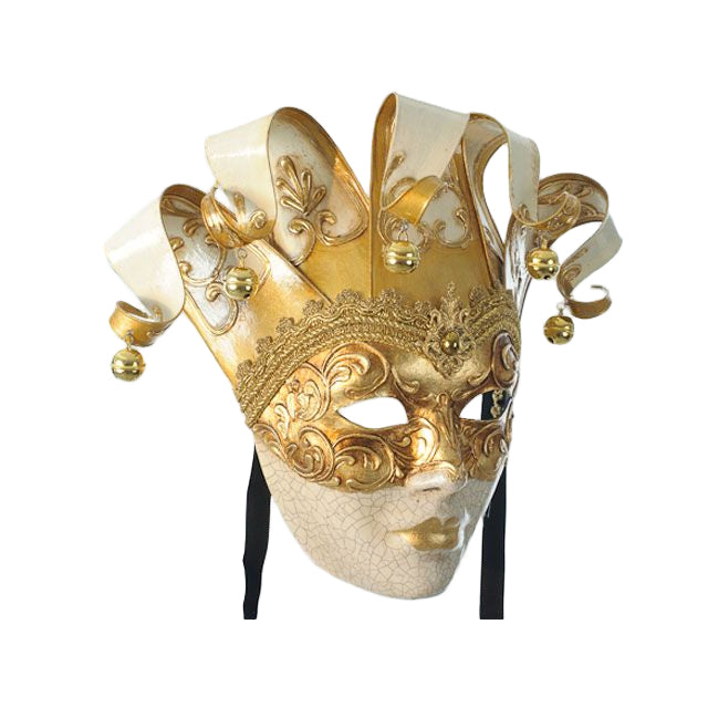 Venetian mask in white