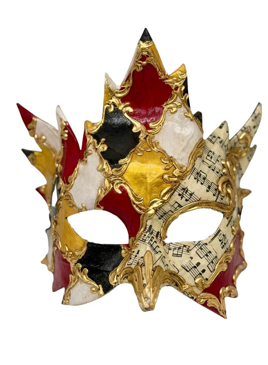Venezianische Bacchus-Maske – Luxuriöse Harlekin-Maskenball-Maske