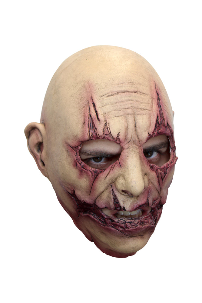 Slashed Horror Mask – Full Head Latex Halloween Mask