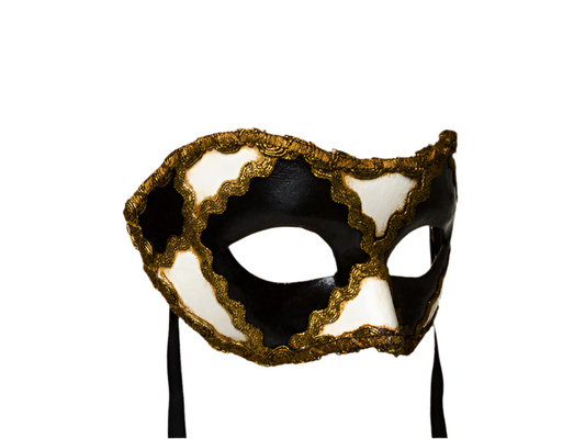 Schwarz-weiße Maske