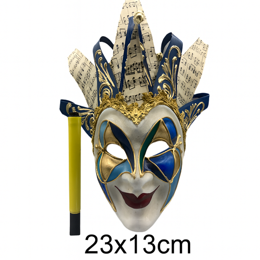Mini Joker-Maske in Blau