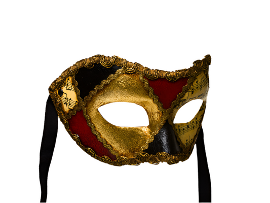 Festmaske mit Musiknote