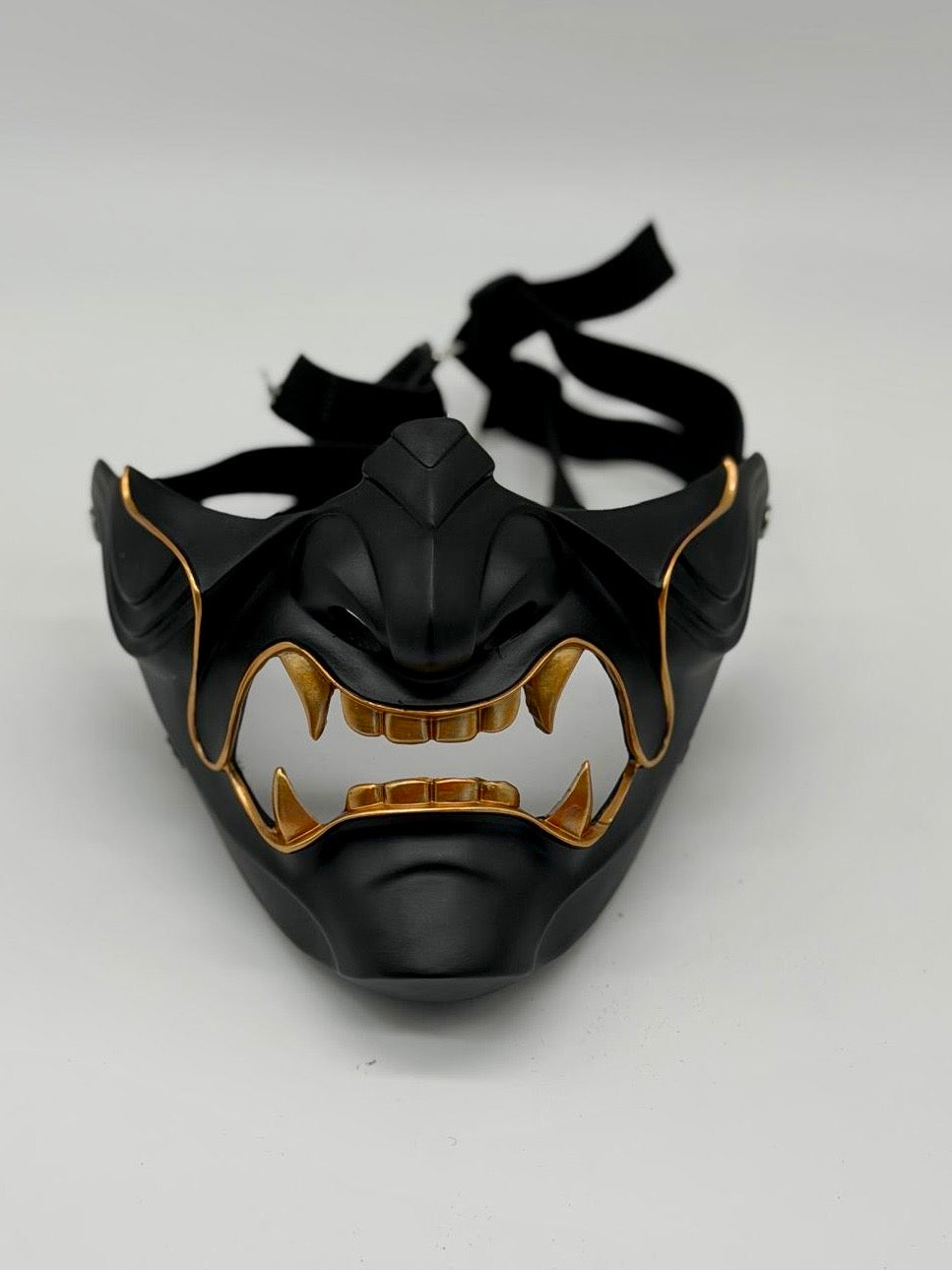 Zwart & Goud Samurai Half Masker