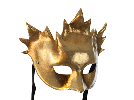 Goldene Karnevalsmaske von Bacchus