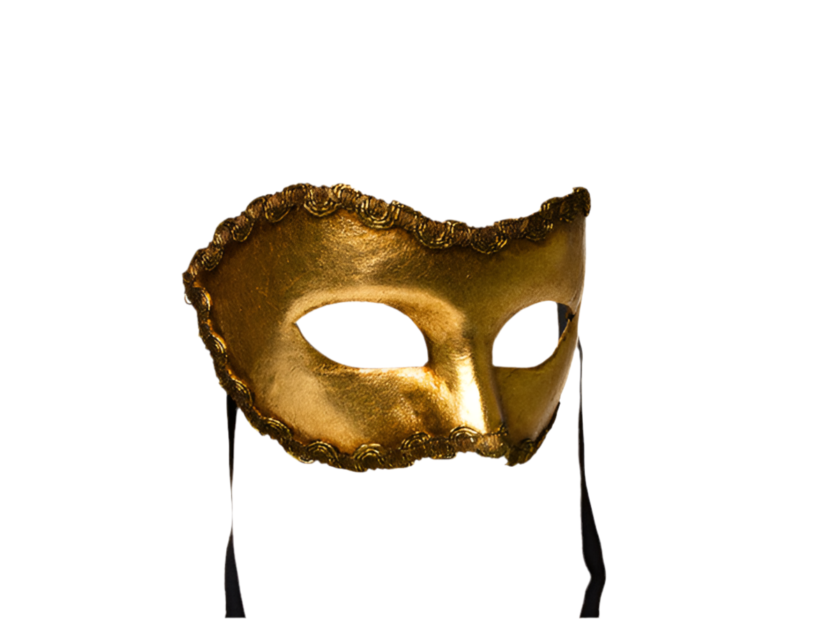 Goldene Party-Maske