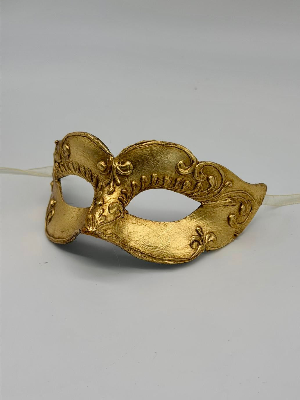 Handmade Venetian Kids Mask Gold