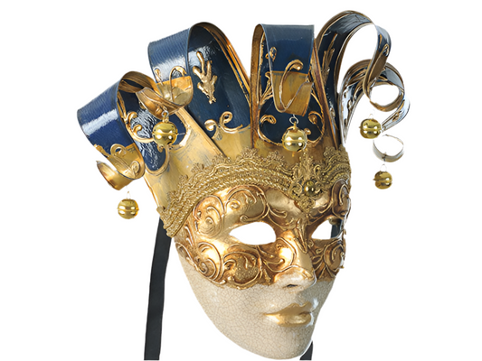 Venezianische Maske in Blau