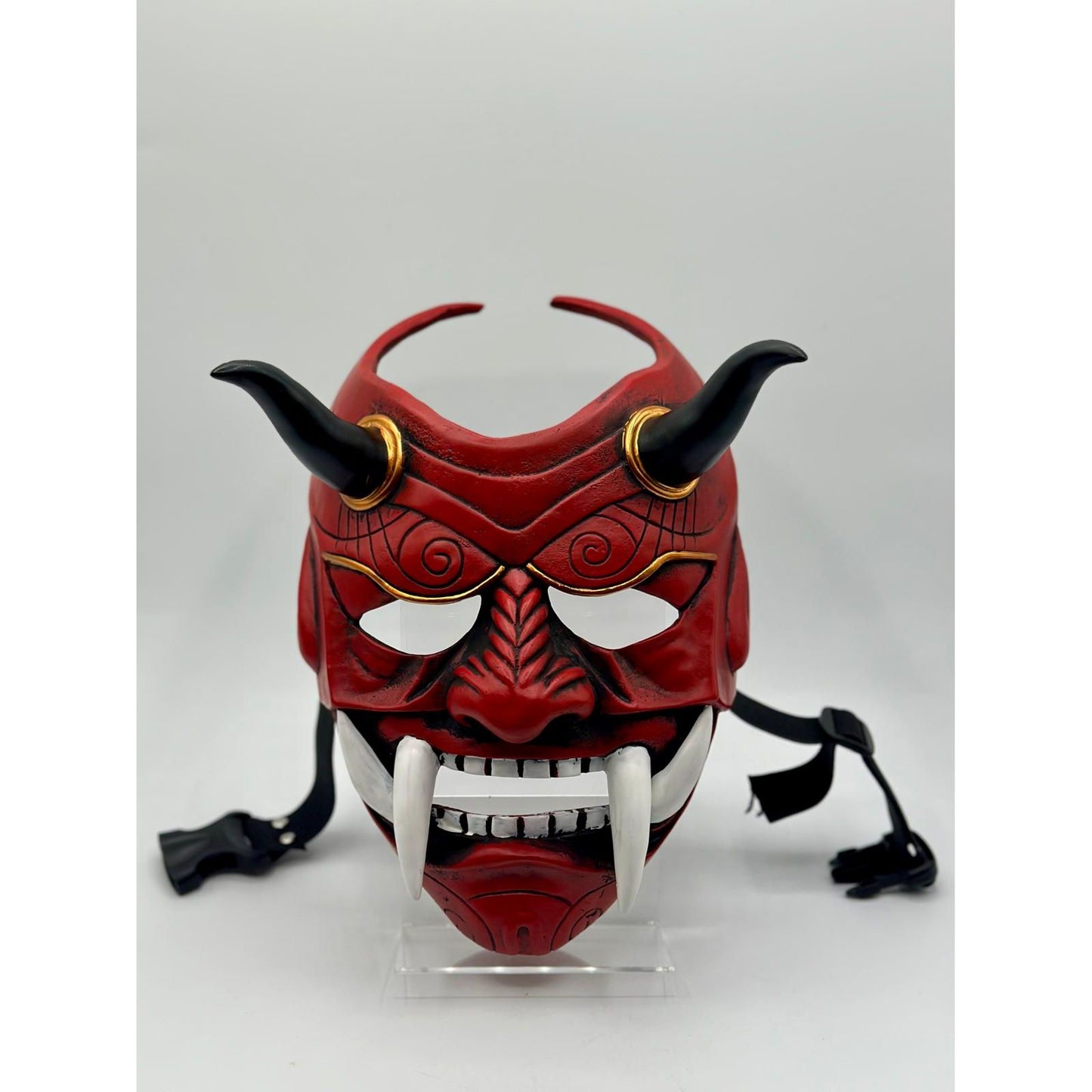 Japanische Maske rot - Japanische Oni-Maske - Japanische Samurai-Maske rot - Japanische Drachenmaske
