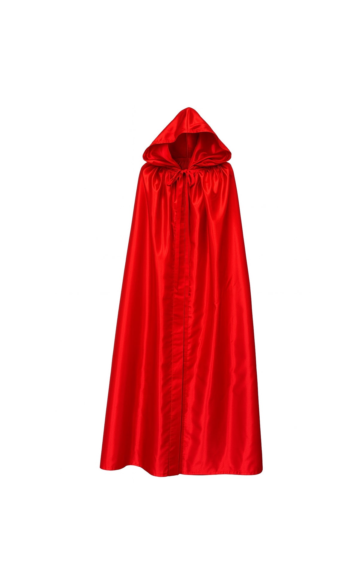Cape vénitienne à capuche en satin rouge - Cape Halloween rouge