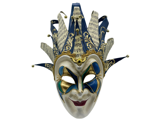 Joker-Maske in Blau