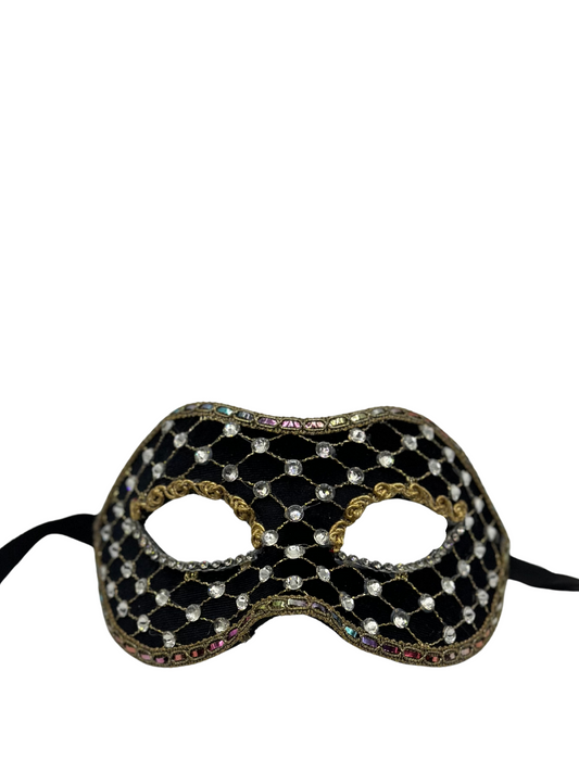Gala-Maske aus schwarzem Samt