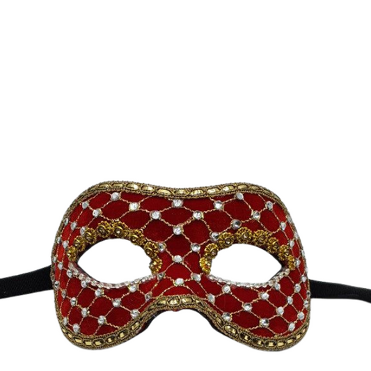Gala-Maske aus rotem Samt