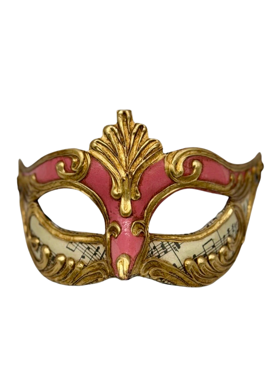 Rose Pink Baroque Mask