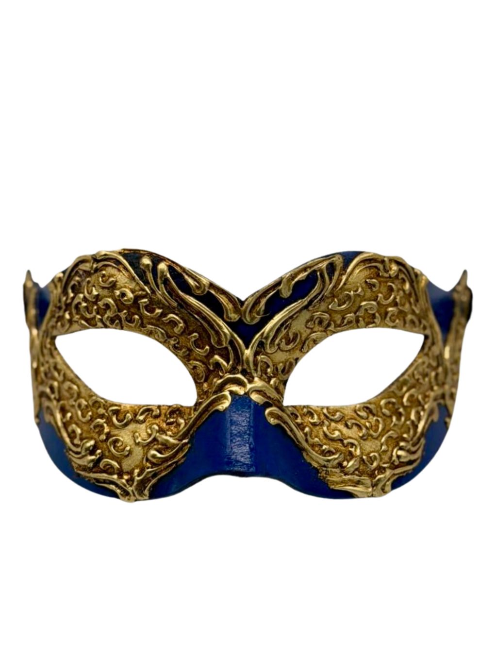 Koningsblauw & Goud Venetiaans Masker