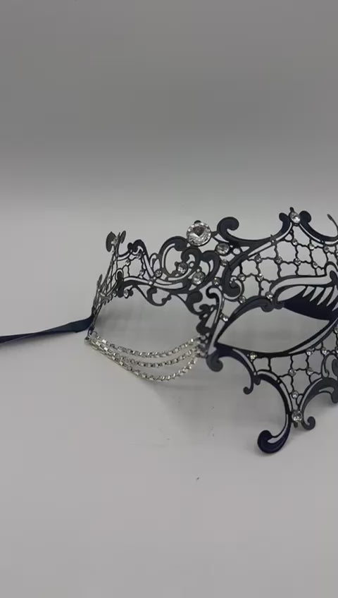Maskerade-Maske Für Paare – Venezianische Vintage-Maske Mit Blumen-Design, Halloween, Karneval, Ball, Party