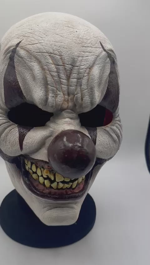 Masque De Clown Terrifiant En Latex - Effrayant Pour Halloween, Cosplay Ou Maison Hantée | Taille Adulte, Confortable Et Réaliste | Avec Détails Sanglants - 2