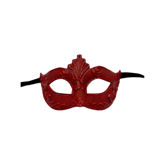 Máscara veneciana roja brillante - Máscara de mascarada en rojo