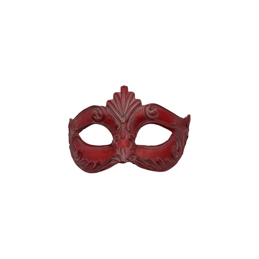 Máscara veneciana roja - Papel maché hecho a mano | Acabado mate, elegante y único