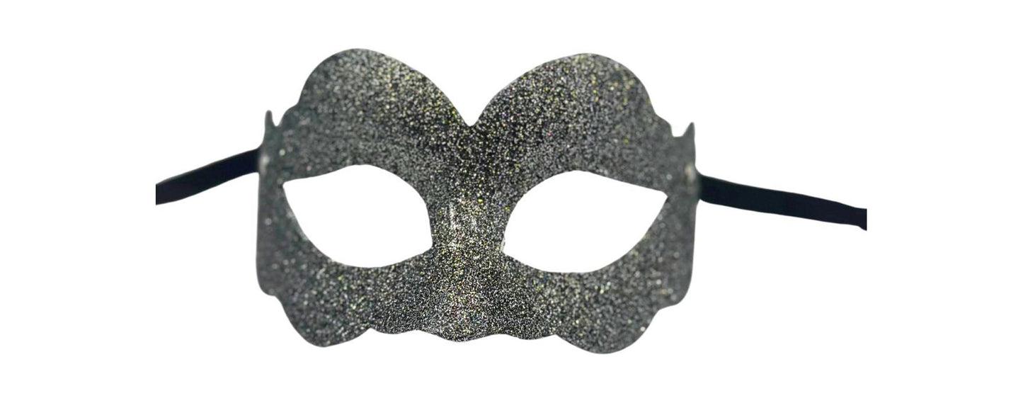 zilver masker glitter - Gemaskerd bal masker zilver