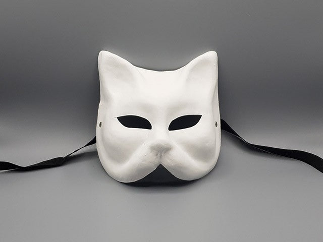 Cat Mask Empty Blank mask of a Venetian Cat – MaskshopVenice.com
