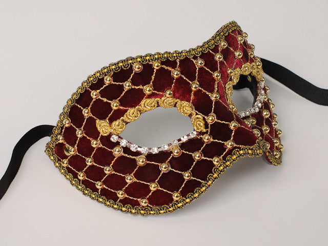 Masquerade ball mask in red