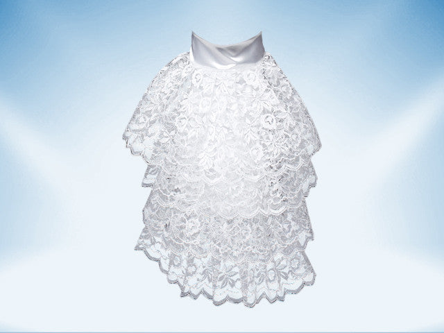 Witte kanten Jabot